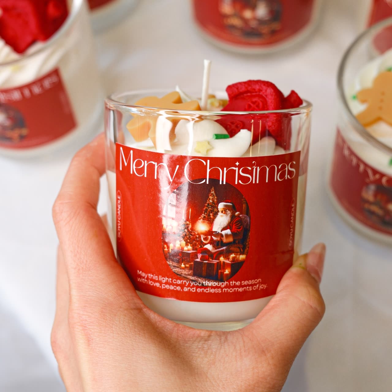 Candle Gingerbread Brown Soy Wax