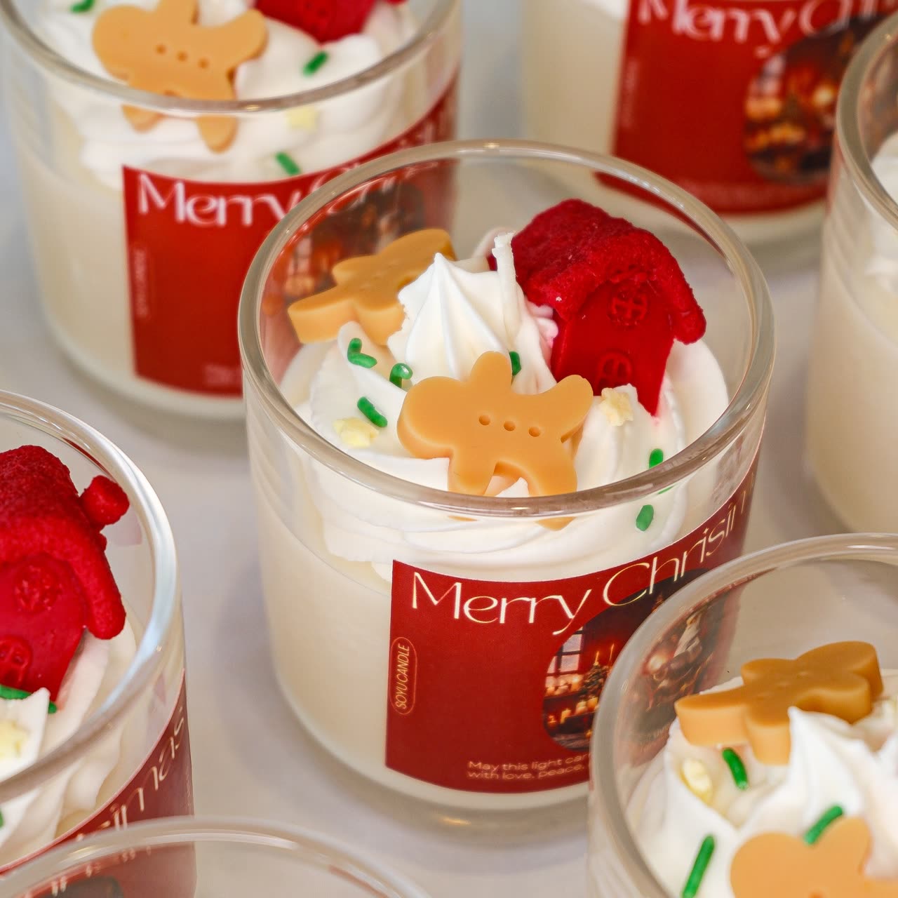 Candle Gingerbread Brown Soy Wax