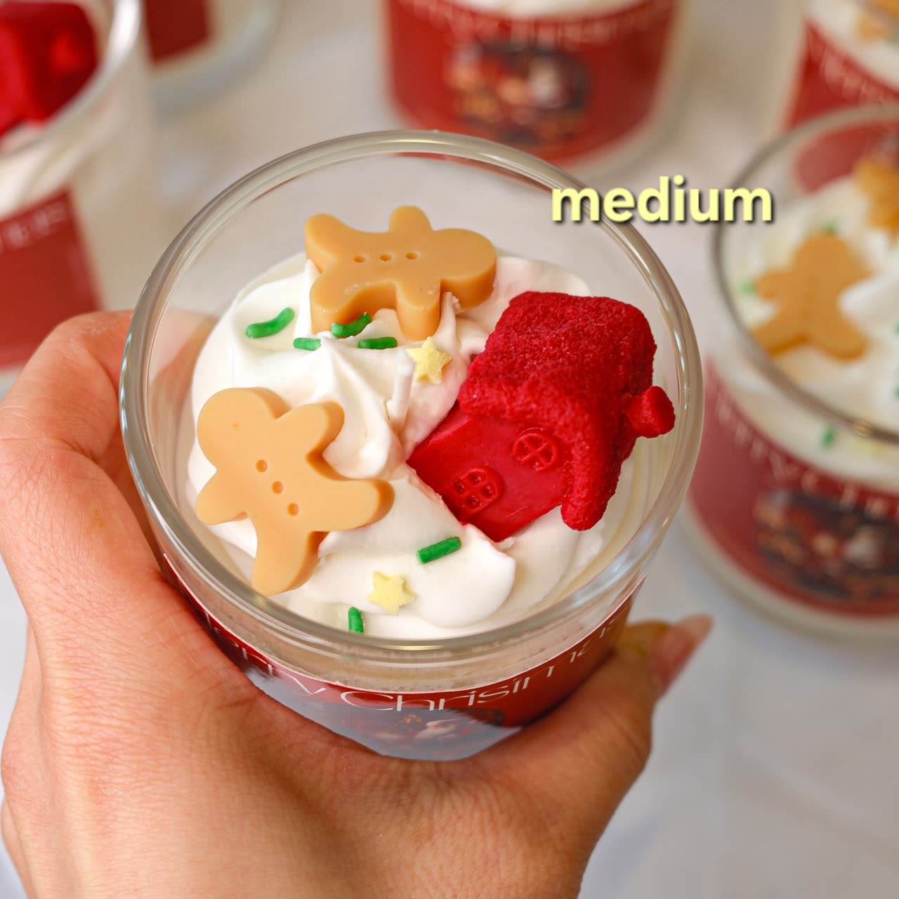 Candle Gingerbread Brown Soy Wax