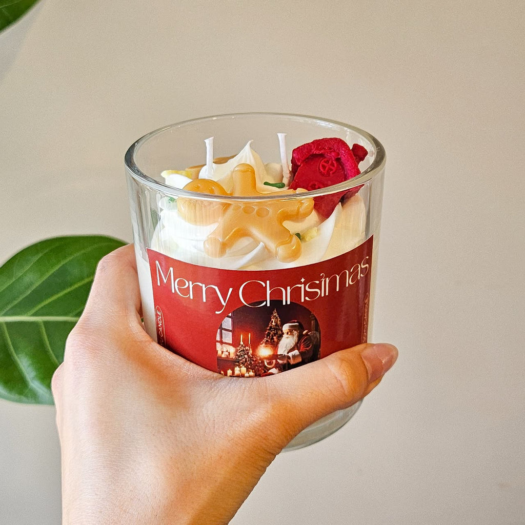 Candle Gingerbread Brown Soy Wax