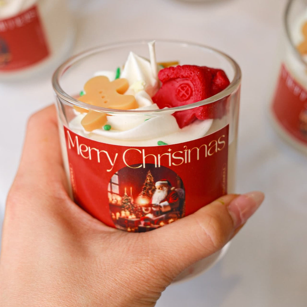 Candle Gingerbread Brown Soy Wax