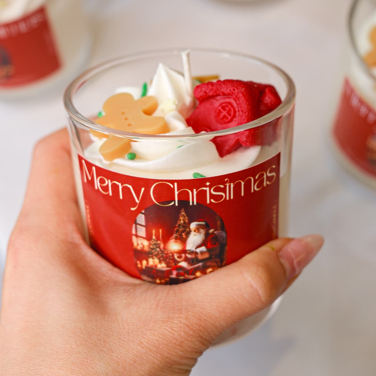 Candle Gingerbread Brown Soy Wax